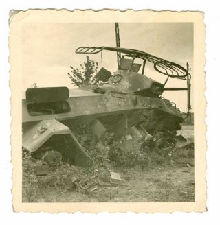 German Sdkfz 231 6 Rad Armored Car Wreck,  Ww2,  Photo