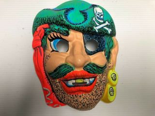 Vintage Ben Cooper Pirate Halloween Mask Stamped With Zest Soap