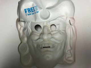 Vintage Ben Cooper Pirate Halloween Mask Stamped with Zest Soap 2