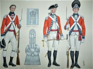 Watercolour,  Revolutionary War Officers Uniforms,  Charles C.  Stadden 7
