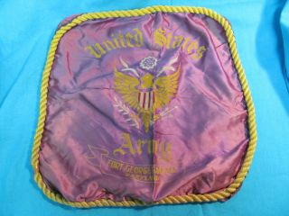 Wwii Sweetheart U.  S.  Army Pillow Sham Cover Fort George G Meade Maryland