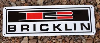 Bricklin Sv - 1 Sign 1974 1975 Logo Car Collector Sign Garage Parts Mechanic 10day