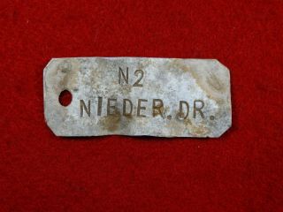 Ww2 German Piece V2 Rocket A4 Brand Name Plate From Mechanisms V2 Authentic Wwii