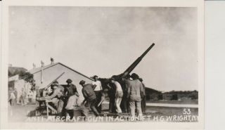 Anti Aircraft Gun In Action Fort H G Wright Fishers Island Ny Coast Artillery