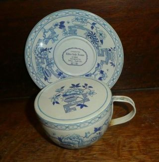 Dana Kubick Blue Onion Danube Tin Cup And Saucer By Elite Gift Box Po3