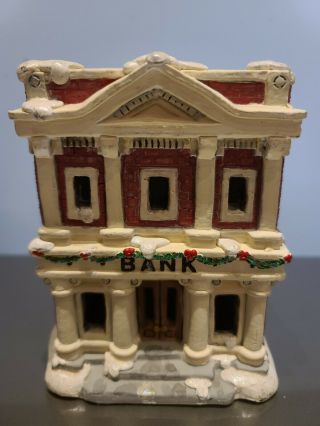 California Creations Hand Painted Christmas Village Bank