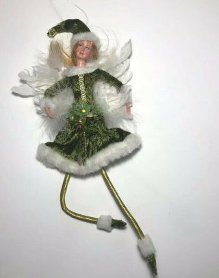Ornament Shelf Sitter Elf Fairy Pixy Christmas Holiday 12 "