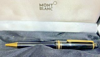 Mont Blanc Meisterstuck Classique Ballpoint Pen Black W/gold Trim