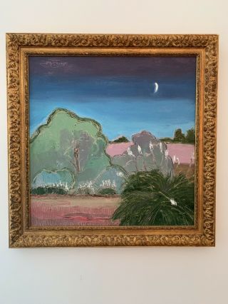 Don Burgess Ca Plein Air Landscape Painting Acrylic On Board Signed & Framed