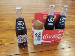 1980 Georgia Bulldogs National Champion Coke Bottles (3)