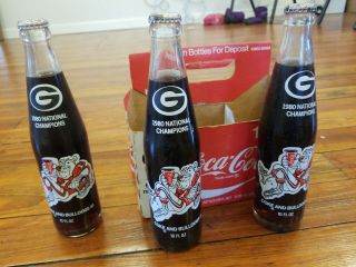 1980 Georgia Bulldogs National Champion coke bottles (3) 2