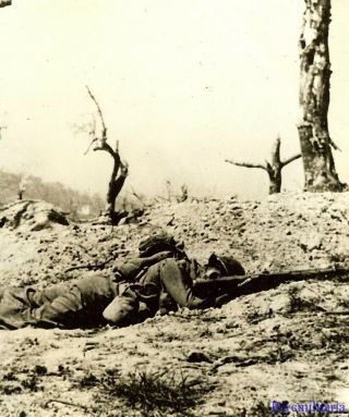 Press Photo: Sad Body Of Kia Us Infantryman In Field; Santa Maria,  Italy 1944