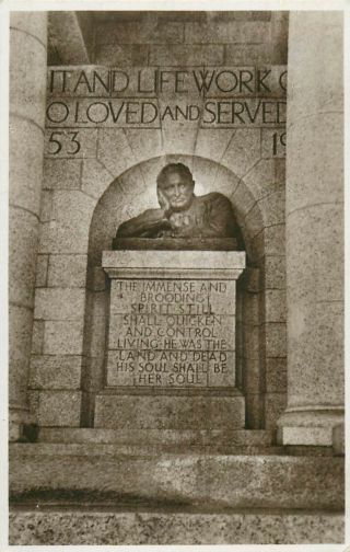 South Africa Cape Town Column Inscription Cecil John Rhodes Photo Postcard