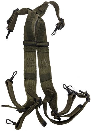Us M1945 Suspenders Dated 1945 M - 1945,  M45,  Combat Field Pack,  Army Wwii Korean