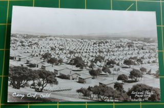 Rppc Postcard U.  S.  Army Camp/fort Ord▪︎ Army Tents▪︎california