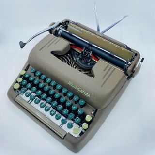 Restored Vintage 1950 Smith - Corona Silent Typewriter W/ Case,  Dr.  Seuss