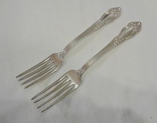 Reed & Barton Tiger Lily Brown Palace Hotel 1901 2 Dinner Forks