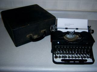 Vintage 1928/1929? Royal Model P Portable Typewriter W/ Case Cm - 86900