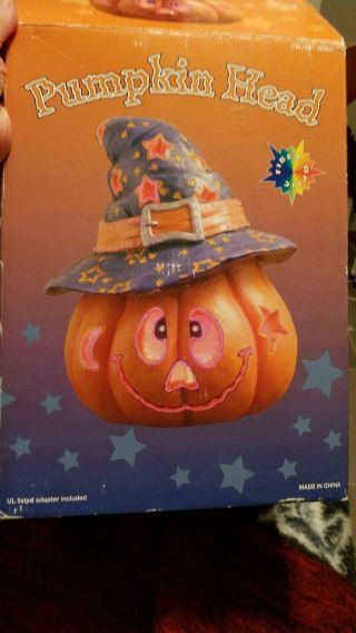 Halloween Fiber Optic Pumpkin Head Jack O 