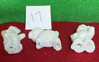 Polar Bear,  Snowman,  Lamb Snow Baby figures,  Snowbabies 17. 3