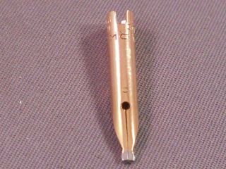 Parker 51 Fountain Pen Nib 1.  50 mm Stub nib - - re - tipped - - nib only 2
