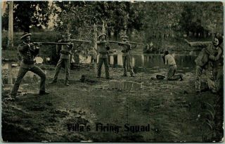 1910s Mexican Revolution War Postcard " Villa 