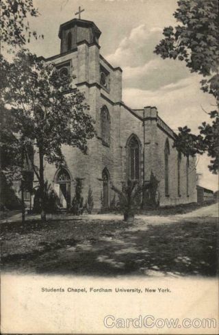 1906 York,  Ny Students Chapel,  Fordham University The American News Company