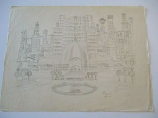 George Schmidt Antique Drawing 1930 