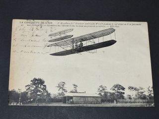 Cpa 1909 Aviation Biplan Aviateur Wilbur Wright Aeroplane Pionniers De L 