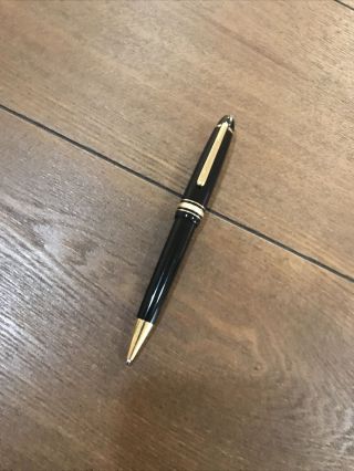 $460 161 Meisterstuck Authentic Montblanc Mont Blanc Gold Ballpoint with Refill 3