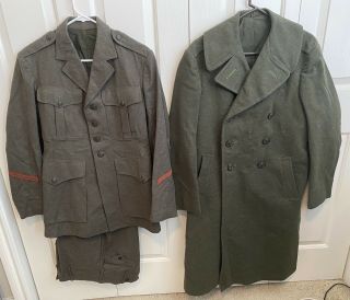 Named Wwii Usmc Marine Corps Uniform Jackets Pants Ww2 Iwo Jima Okinawa Army 2