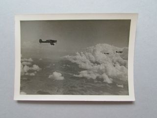 Wwii German Luftwaffe Photo Stukas In Flight Over Bulgaria
