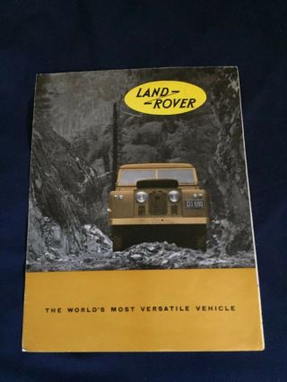 1960s Land Rover Large Sales Brochure Prospekt