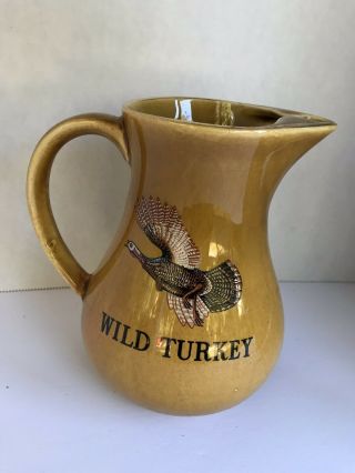 Wild Turkey Bourbon Whiskey Pitcher Fine Staffordshire Pottery From England