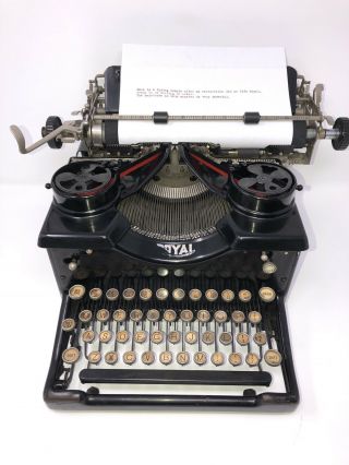1927 Royal Model 10 Glass Window Typewriter Fully Serviced/Fully Functional 2
