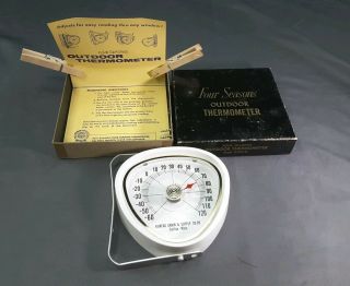 Vintage Outdoor Thermometer Grain & Supply Co - Op Advertising Fairfax Mn Usa Made