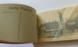 Vintage French Postcard Souvenir Book NOGENT - LE - ROTROU 24 POST CARDS 3