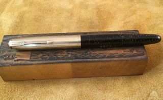 Rare 1940 Vintage Parker Imperial Golden Pearl Vacumatic Fountain Pen 14k Gf Cap
