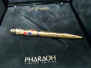 S.  T.  Dupont Pharaoh Limited Edition Ballpoint Pen W/ Box & Papers