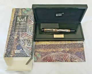 Montblanc Karl The Great Charlemagne Patron Of Art 4059/4810 18kt F Le