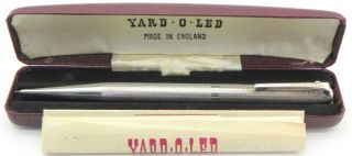 Vintage Solid Silver Yard O Led Propelling Pencil,  Birmingham 1978,  By E Baker.