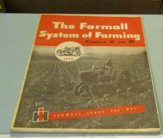 1923 Mccormick Deering Farmall System Of Farming Advertising Brochure Tractors