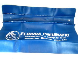 Vintage Florida Pneumatic Air Tool Padded Automotive Car Fender Cover Protector