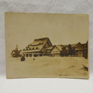 Postcard Real Photo,  Yellow Stone National Park,  Old Faithful Inn