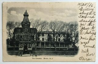 1906 Nj Postcard Brielle Monmouth Jersey The Cresdale Front View Building