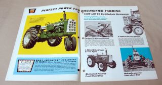 Vintage Oliver Corporation Model 1650 Tractor Advertising Brochure - Ca 1966