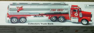Taylor Trucks Texaco Fire Chief Gasoline Tanker Collectors Truck Bank Lights Up