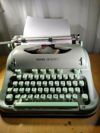 Vintage Hermes 3000 Typewriter