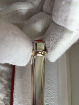 Vintage Les Must de Cartier Vendome Trinity Pen Silver With Black Lacquer 3