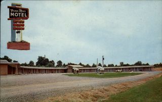 Fran Mar Motel Hickory Nc North Carolina 1950s - 60s Postcard